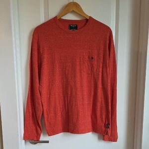 Todd Snyder - Long Sleeve Pocket Tee - Heathered Red - L